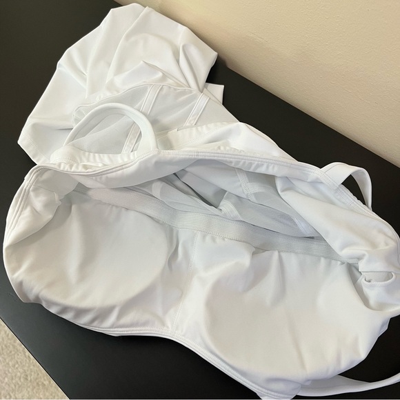 NWT Halara Softlyzero Contrast Mesh Corset Style Bodycon Dress - Picture 9 of 16